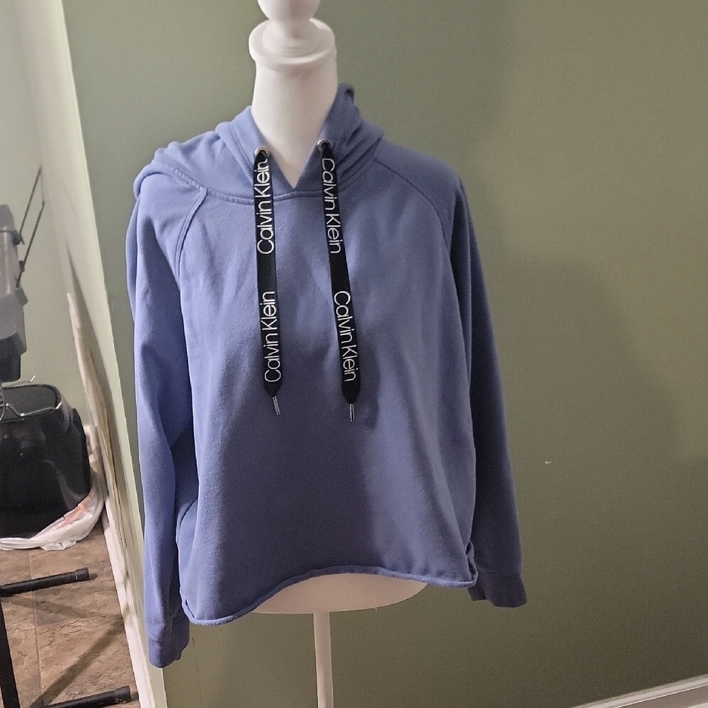 Calvin Klein Women's Hoodie in Blue